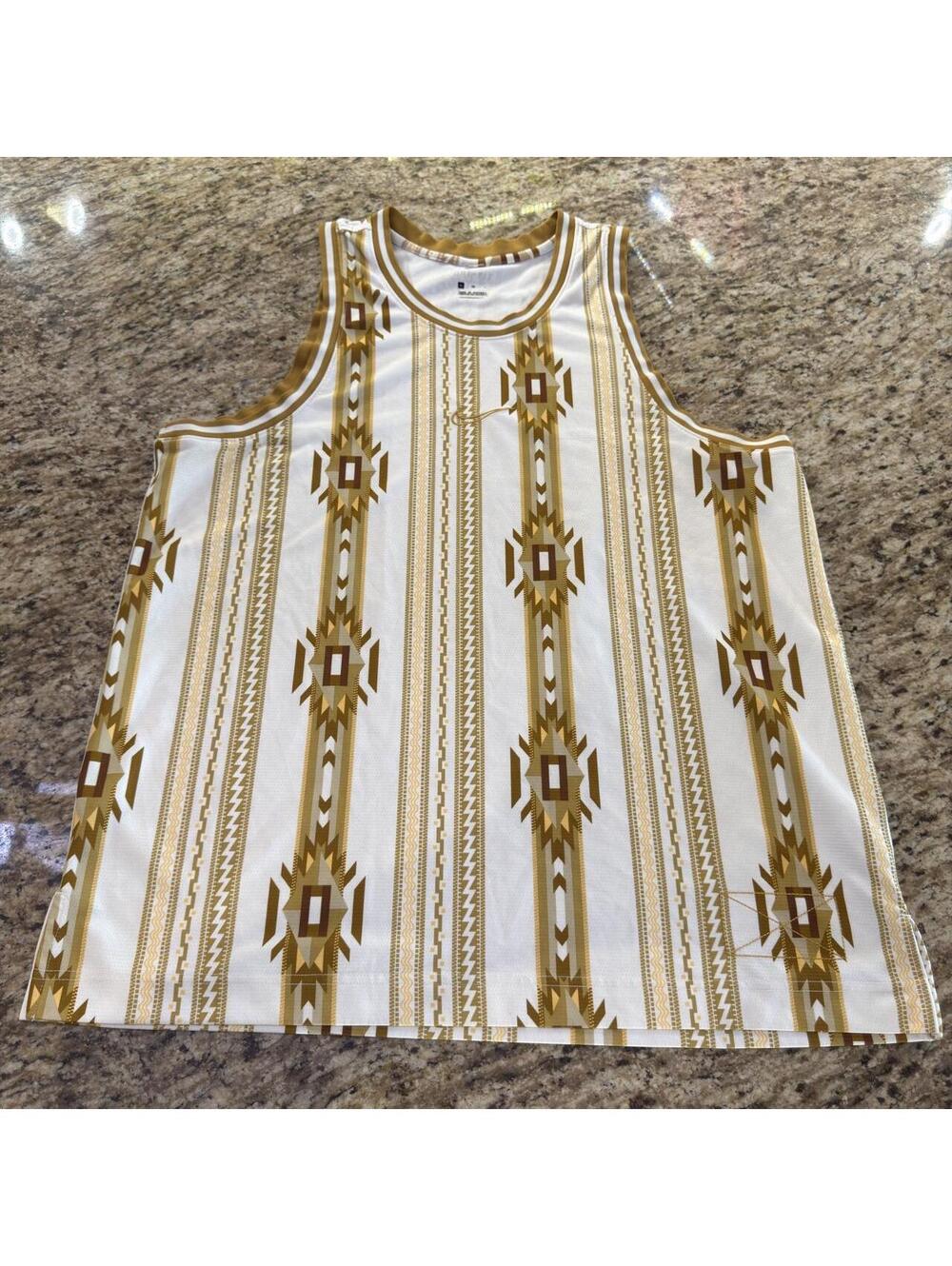 RARE- Nike Global Exploration - gold basketball jersey/tank